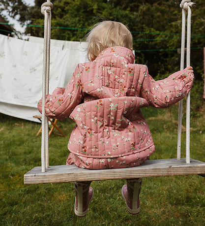 Petit Piao Termojakke - PPEver - Dusty Rose Strawberry AOP