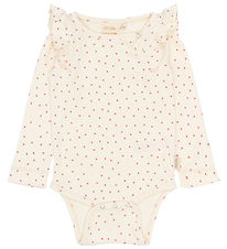 Petit Piao Body l/æ - PPSonja - Eggnog Heart AOP