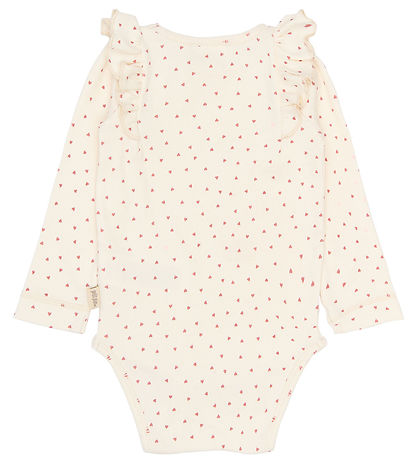 Petit Piao Body l/æ - PPSonja - Eggnog Heart AOP