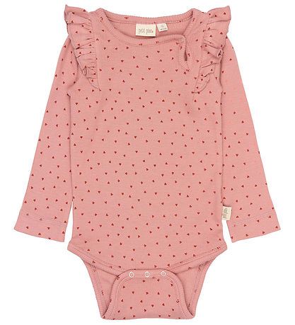 Petit Piao Body l/æ - PPSonja - Dusty Rose Heart AOP
