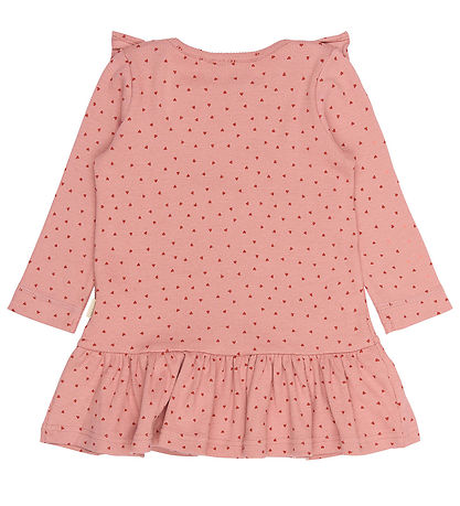 Petit Piao Kjole - PPSonja - Dusty Rose Heart AOP