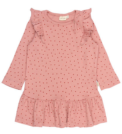 Petit Piao Kjole - PPSonja - Dusty Rose Heart AOP