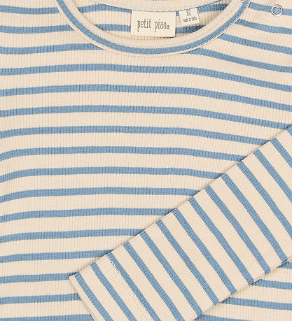 Petit Piao Bluse - Rib - PPSky - Infinity Striped