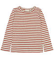 Petit Piao Bluse - Rib - PPSky - Cinnabar Striped