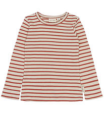 Petit Piao Bluse - Rib - PPSky - Cinnabar Striped