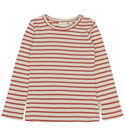 Petit Piao Bluse - Rib - PPSky - Cinnabar Striped