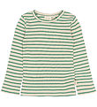 Petit Piao Bluse - Rib - PPSky - Frosty Spruce Striped