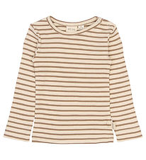 Petit Piao Bluse - Rib - PPSky - Ginger Snap Striped