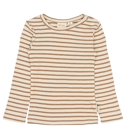 Petit Piao Bluse - Rib - PPSky - Ginger Snap Striped