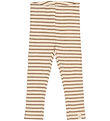 Petit Piao Leggings - Rib - PPSky - Ginger Snap Striped