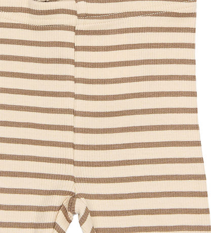 Petit Piao Leggings - Rib - PPSky - Ginger Snap Striped