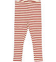 Petit Piao Leggings - Rib - PPSky - Cinnabar Striped