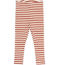 Petit Piao Leggings - Rib - PPSky - Cinnabar Striped