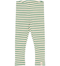 Petit Piao Leggings - Rib - PPSky - Frosty Spruce Striped