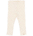 Petit Piao Leggings - Rib - PPSonja - Eggnog Heart AOP