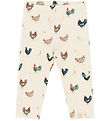 Petit Piao Leggings - PPStar - Eggnog Rooster AOP