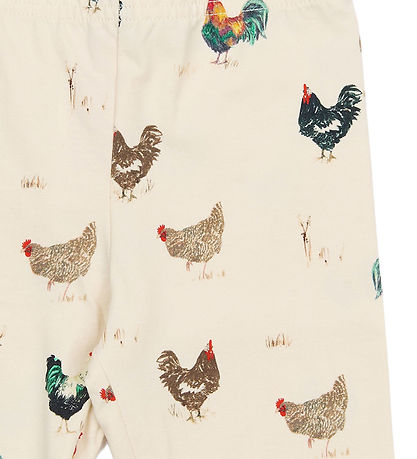 Petit Piao Leggings - PPStar - Eggnog Rooster AOP