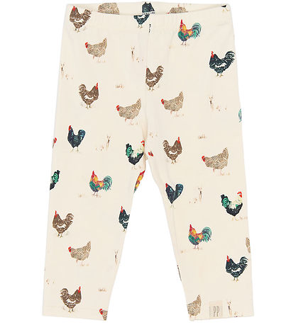 Petit Piao Leggings - PPStar - Eggnog Rooster AOP