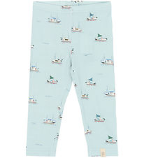 Petit Piao Leggings - PPStar - Illusion Blue Boat AOP