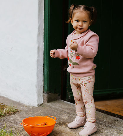 Petit Piao Leggings - PPStar - Misty Rose Strawberry AOP