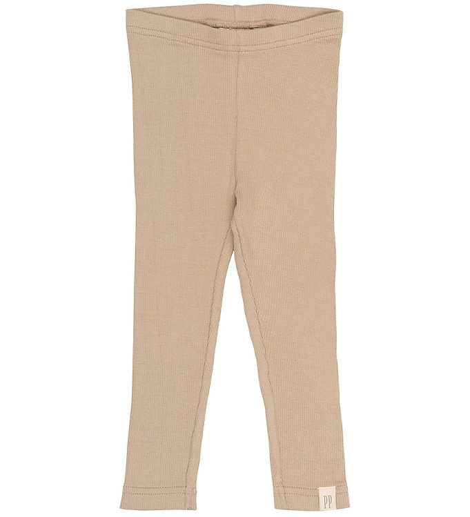 Petit Piao Leggings - Rib/Modal - PPStone - Ginger snap