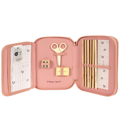 Konges Sløjd Penalhus m. Indhold - Clover - Rosette