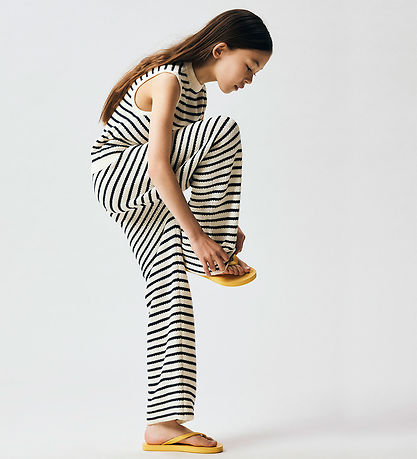 Name It Vest - Strik - Loose - NkfFumiko - Antique White/Navy Bl