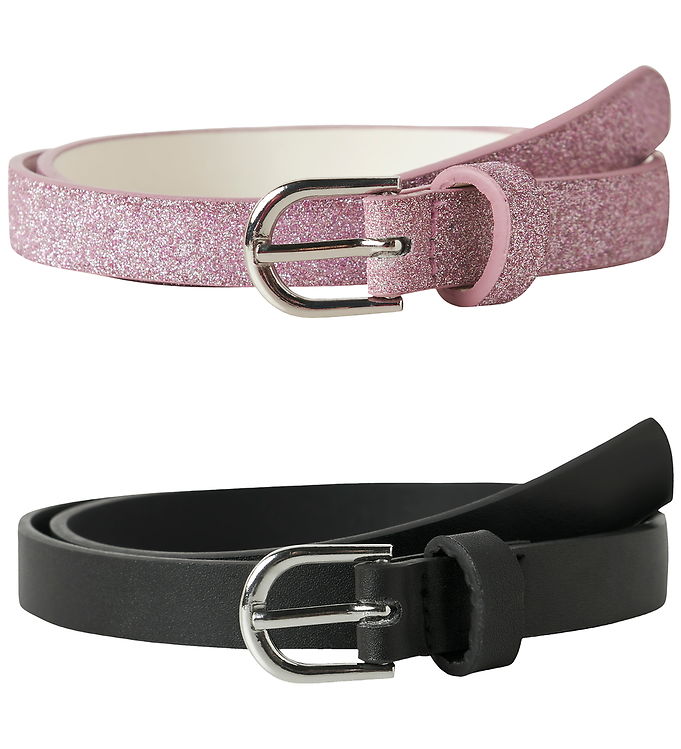 Name It Bælte - 2-pak - NkfRafi - Pirouette/W. Black