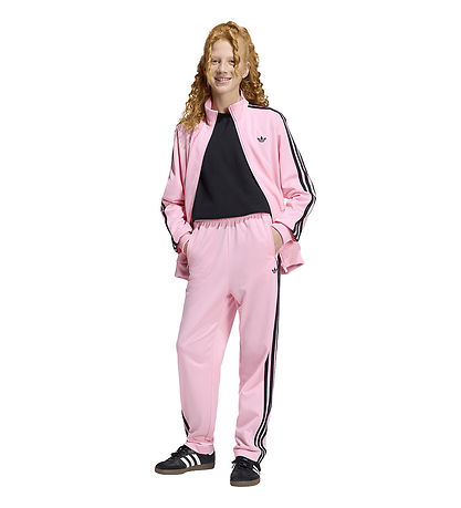 adidas Originals Bukser - Firebird TP - Ltpink/Black