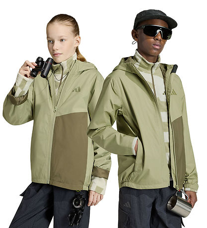 adidas Performance Regnjakke - K MT 2L Rain - Tengrn/Olistr