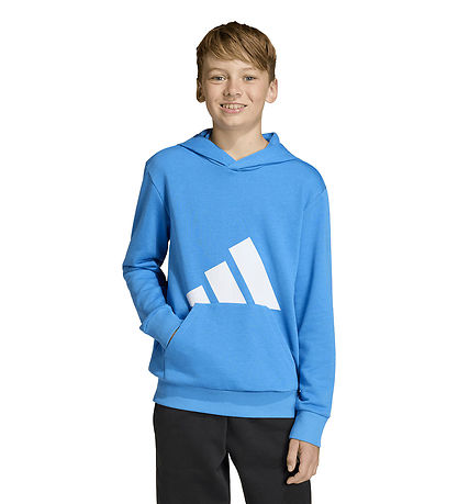 adidas Performance Hættetrøje - J BL FT - Rayblu/White