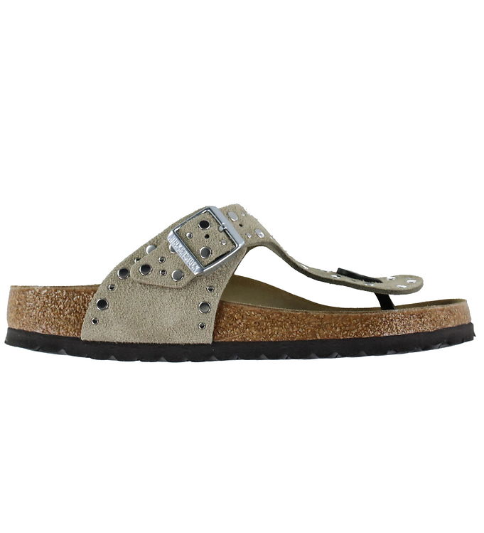 Birkenstock Sandaler - Gizeh Rivet Leve - Taupe