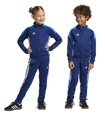 adidas Performance Træningssæt - Tiro EC TS - Dkblue/Broyal/Whit