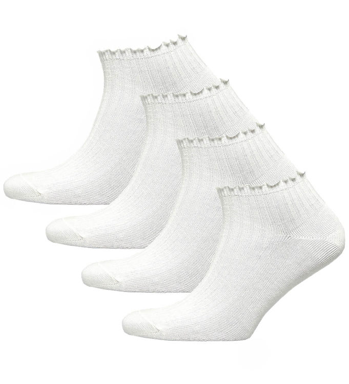 Rosemunde Ankelstrømper - Sisse - 4-pak - New White