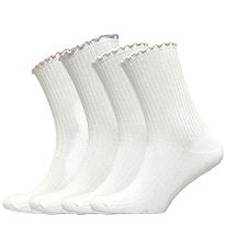 Rosemunde Socks - Sisse - 4-Pack - White/Nantucket Blue