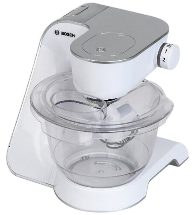 Bosch Mini Køkkenmaskine m. Lyd/Lys - 19 cm - MUM 5 - Hvid/Sølv