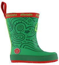 Affenzahn Rubber Boots - Plushy Frog - Green