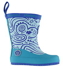 Affenzahn Rubber Boots - Plashy Shark - Blue