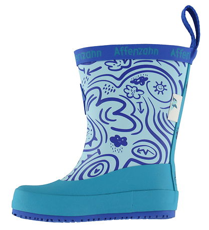 Affenzahn Gummistøvler - Plashy Shark - Blå