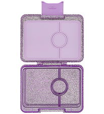 Yumbox Madkasse m. 3 Rum - Bento Snack - Princess Purple Glitter