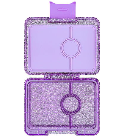 Yumbox Madkasse m. 3 Rum - Bento Snack - Princess Purple Glitter