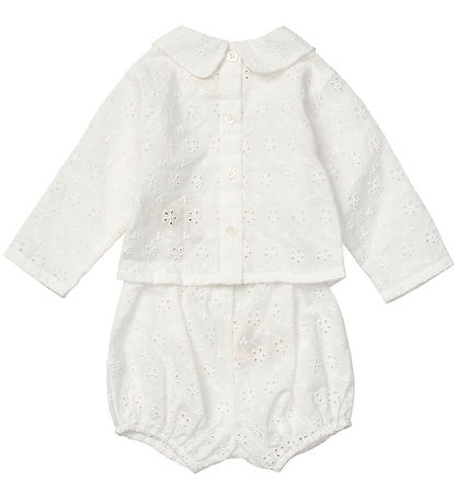 Lalaby Sæt - Skjorte/Bloomers - Vilja - Broderie Anglaise
