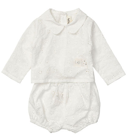Lalaby Sæt - Skjorte/Bloomers - Vilja - Broderie Anglaise