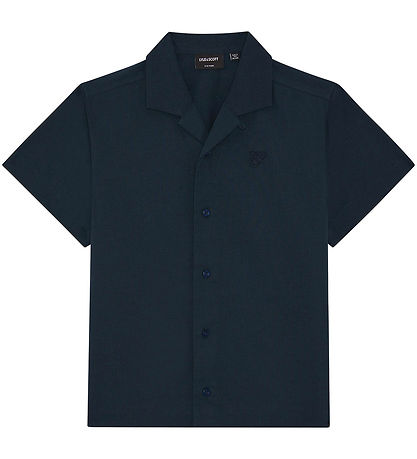 Lyle & Scott Skjorte - Hør - Dark Navy