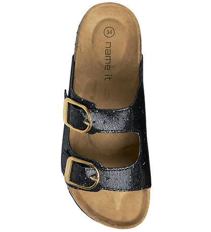 Name It Sandaler - NkfFlora - Black/Glitter
