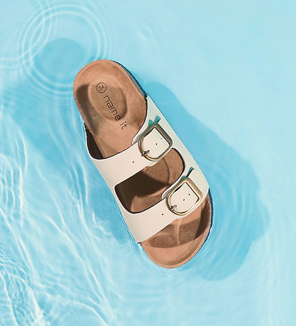 Name It Sandaler - NkfFlora - Cloud Dancer/Glitter