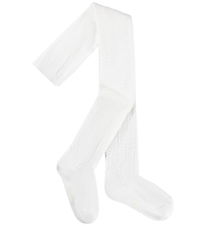 Molo Strømpebukser - Pointelle - Daylight White