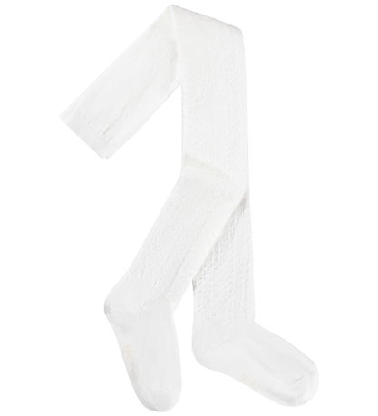 Molo Strømpebukser - Pointelle - Daylight White