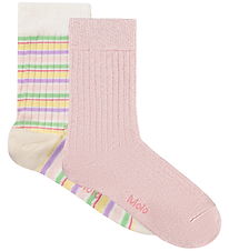Molo Strømper - 2-pak - Nomi - Pastels Cloud