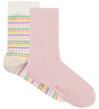 Molo Strømper - 2-pak - Nomi - Pastels Cloud